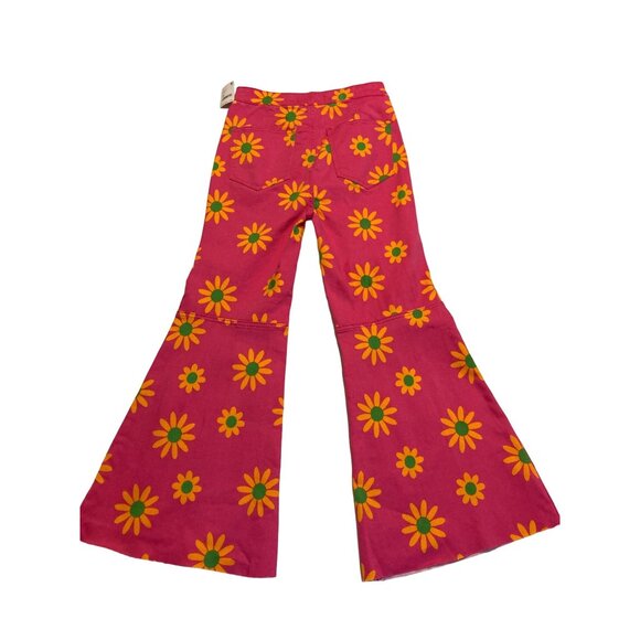 Youthquake Printed Crop Flare Jeans | Free People 28 - Picture 4 of 5